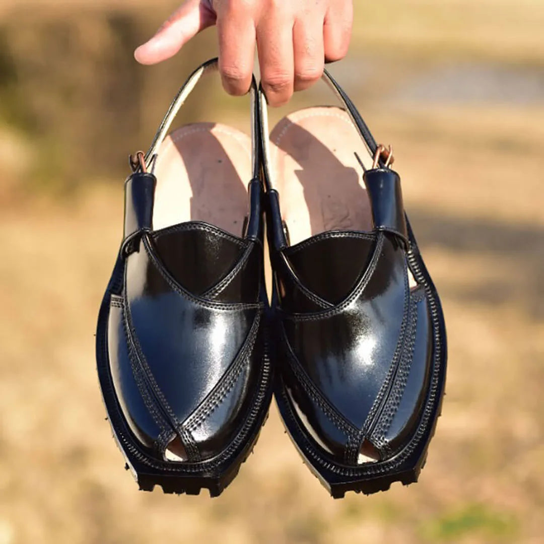 Norozi Peshawari Chappal - Handcrafted Traditional Leather Sandals