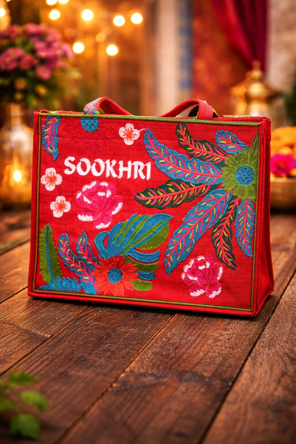 Traditional Handcrafted Handbag - Authentic Pakistani Embroidered Clutch