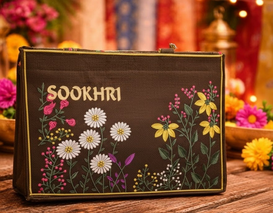 Traditional Handcrafted Handbag - Authentic Pakistani Embroidered Clutch