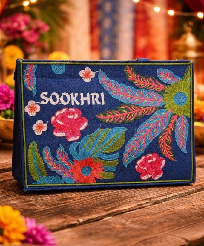 Traditional Handcrafted Handbag - Authentic Pakistani Embroidered Clutch