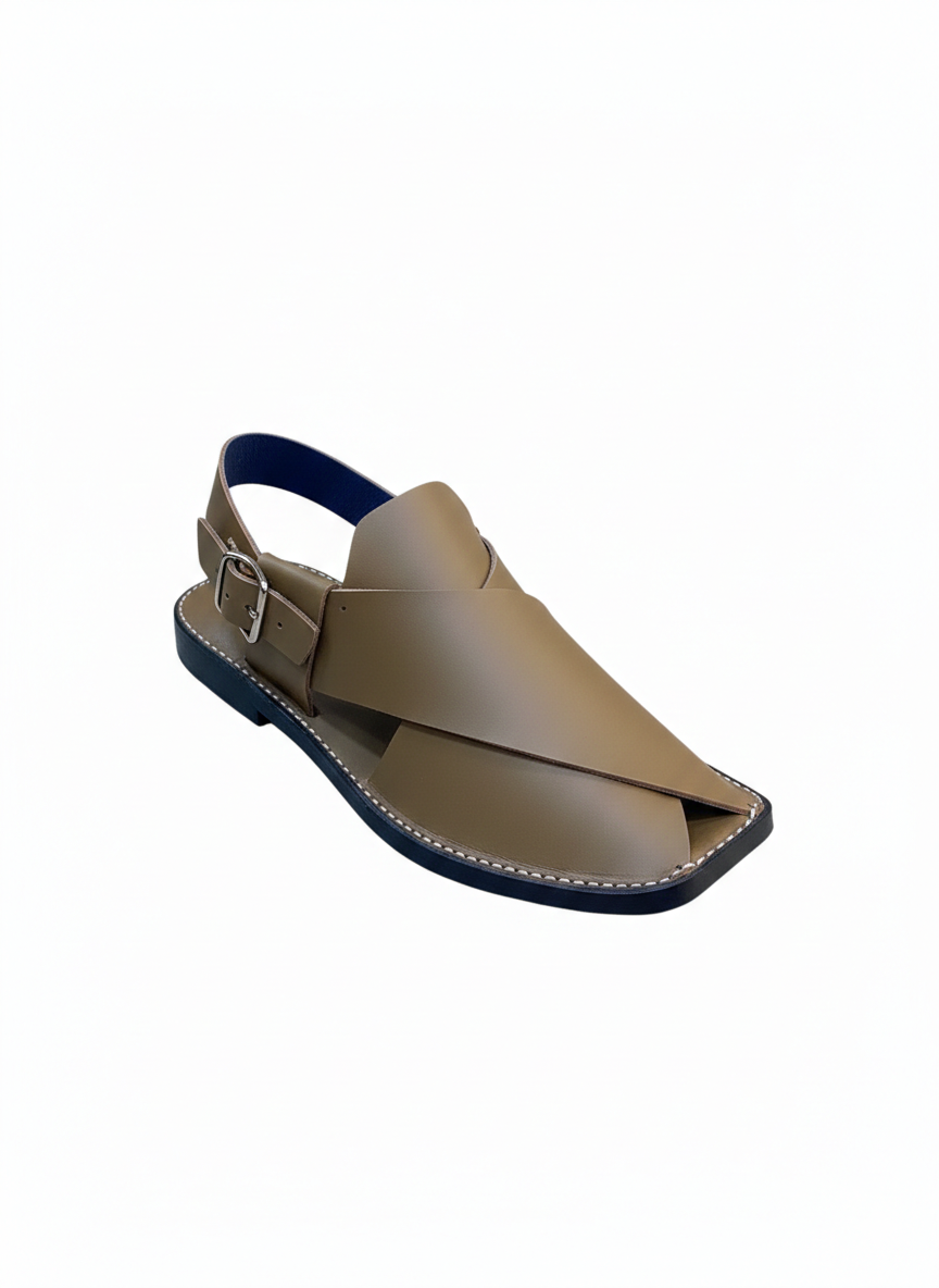 Brown Peshawari Chappal for Men