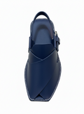 Dawal Blue Peshawari Chappal for Men