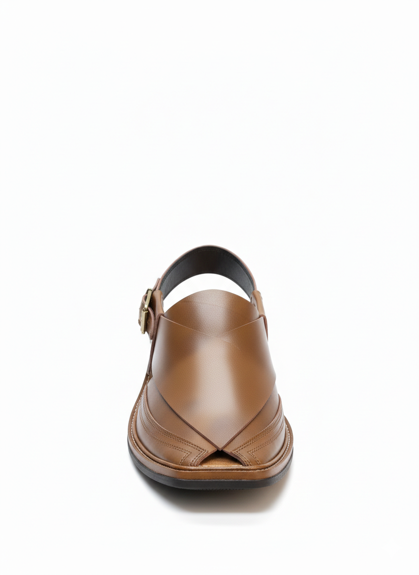 Dawal Mustard Brown Peshawari Chappal