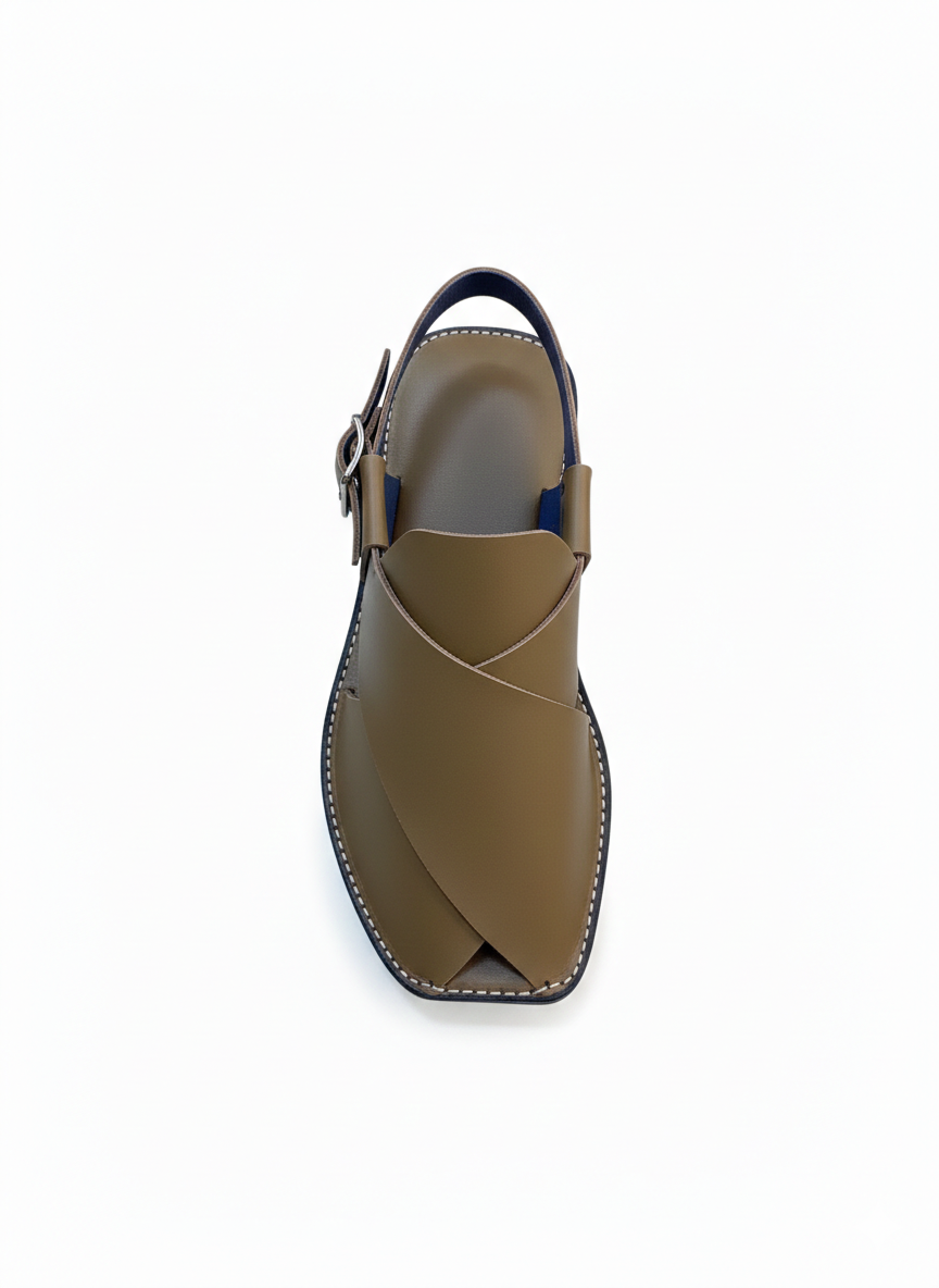 Brown Peshawari Chappal for Men