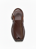 Upper Touch Peshawari Chappal – Matte Espresso