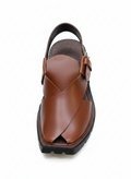Upper Touch Peshawari Chappal – Brwon