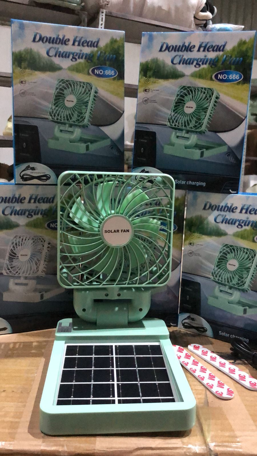 Stay Cool with Our Solar-Powered Fan! / Solar Charging Fan