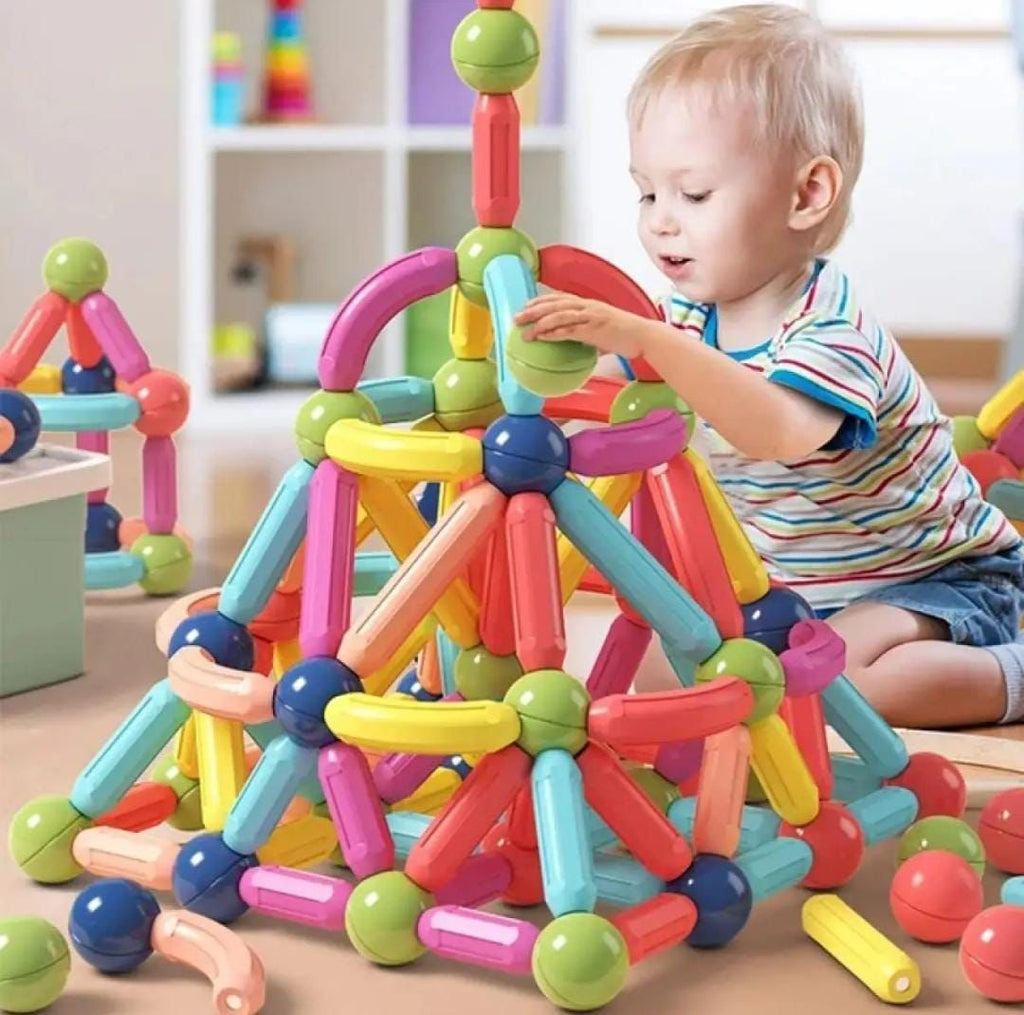 Unleash Creativity with the 25 Pcs Magnetic Bar Block Set