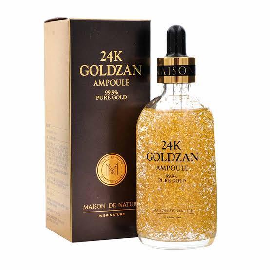 24k GOLDZAN AMPOULE 99.9% Pure Gold Serum of The Year in Korea - Maison de Nature