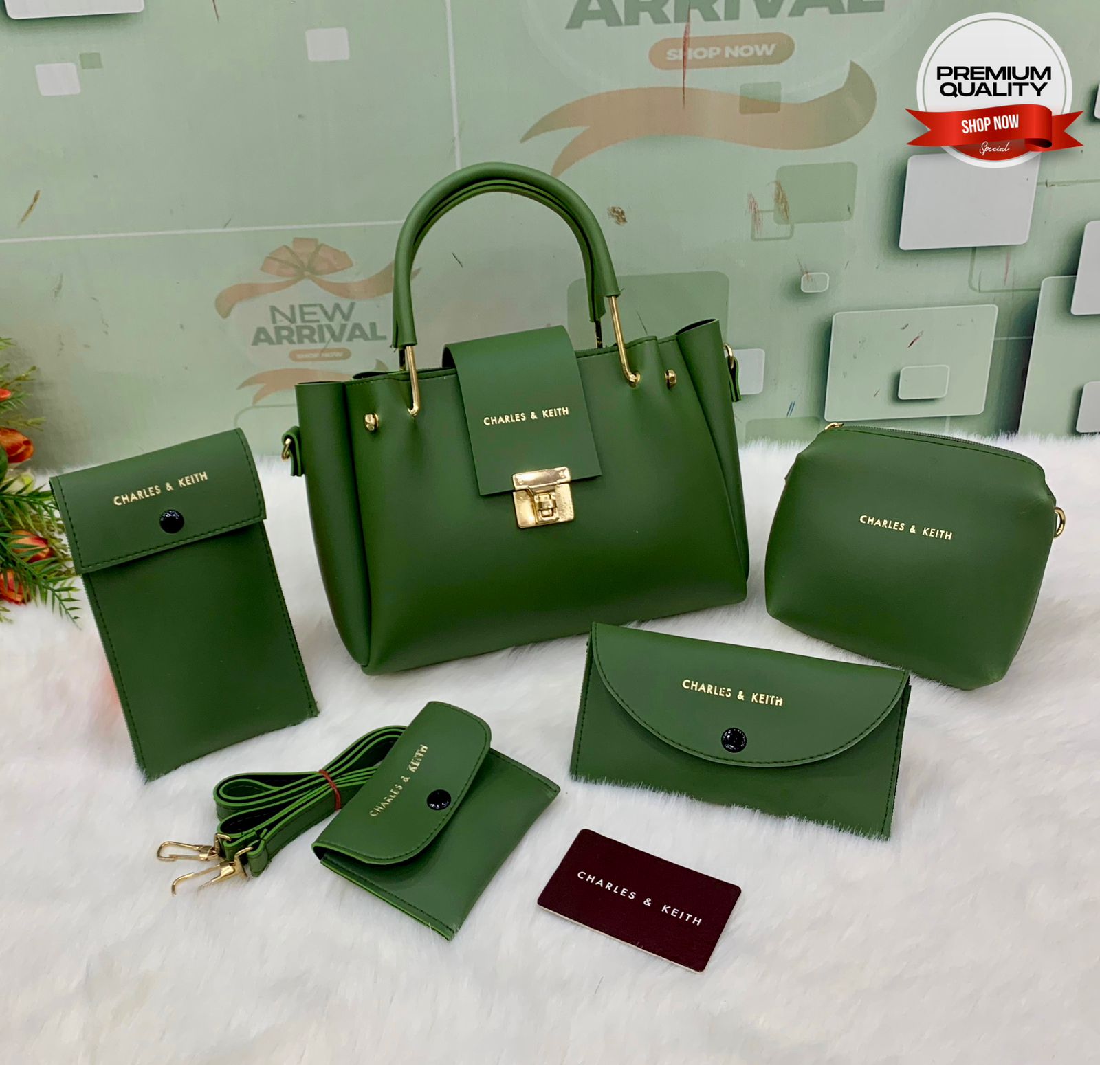 Stylish and Practical: 5 Pcs Bag Set for Girls
