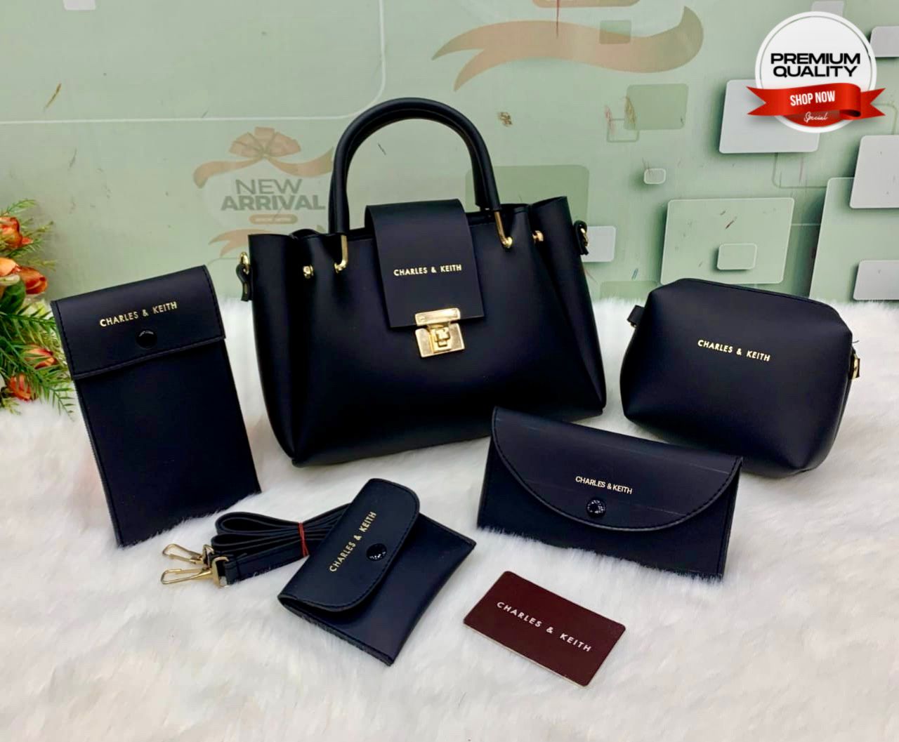 Stylish and Practical: 5 Pcs Bag Set for Girls