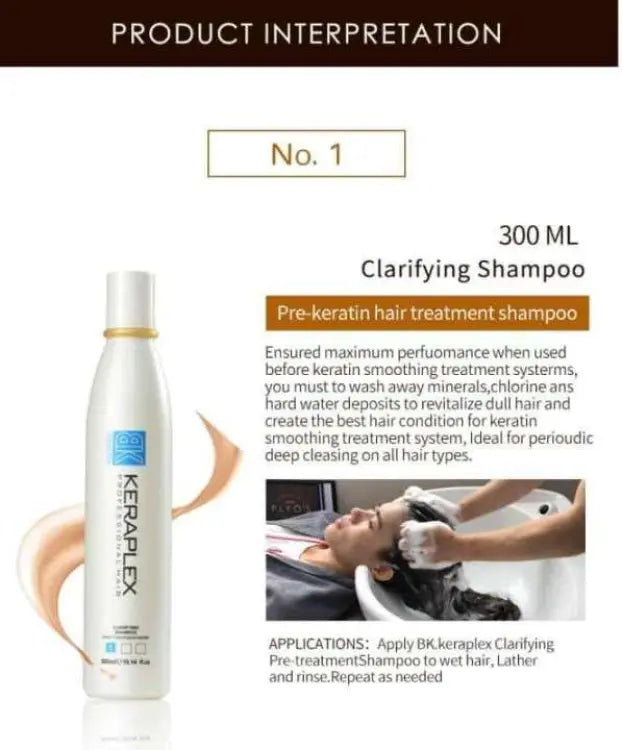 Nano Brazilian Keratin Hair Treatment Kit 300ml x 3 For Soft Straight And Shiny Hair WITH FREE COMB