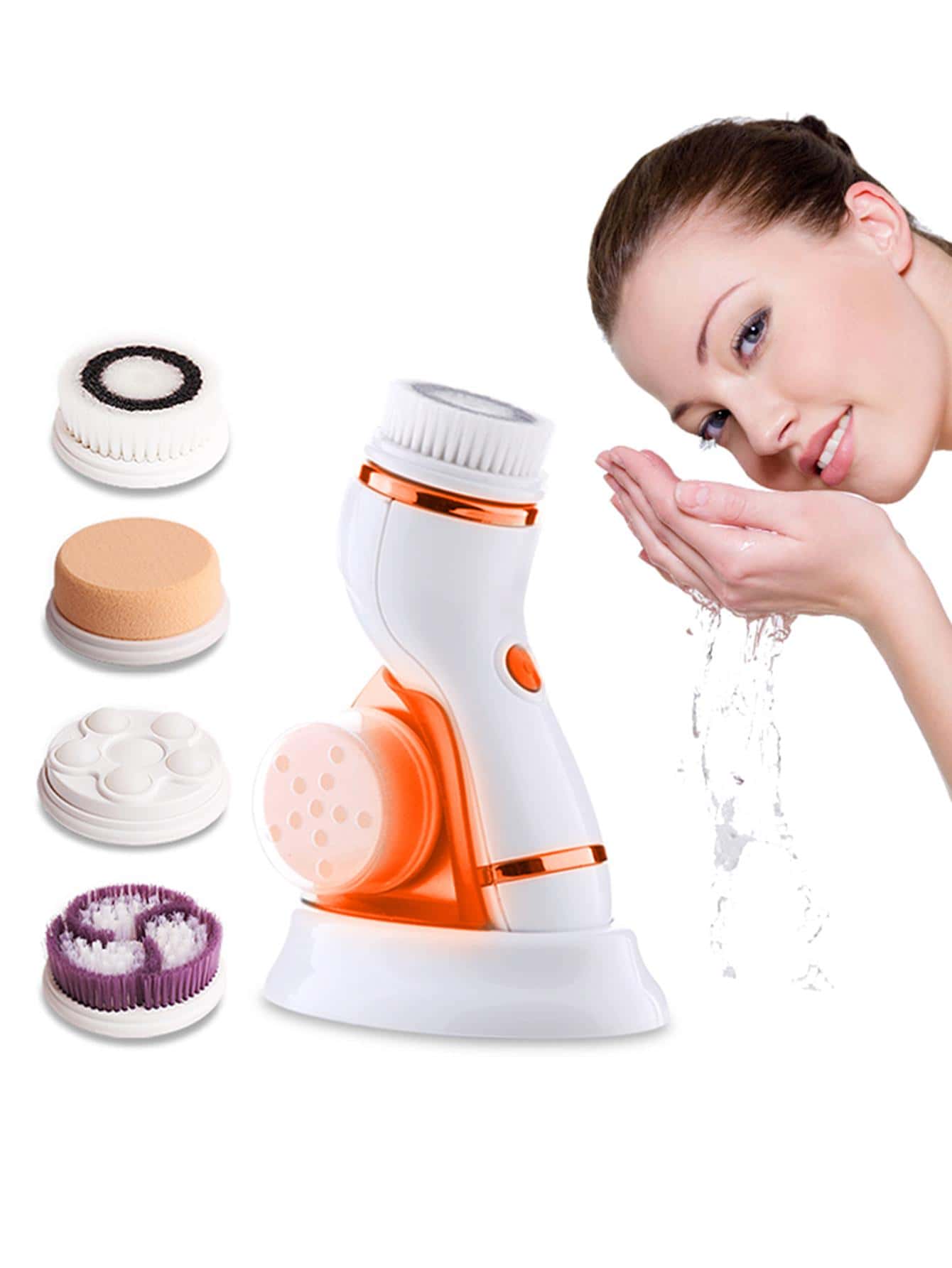 “Unlock the Secret to Radiant Skin with Our 4-in-1 Electric Facial Cleanser!”