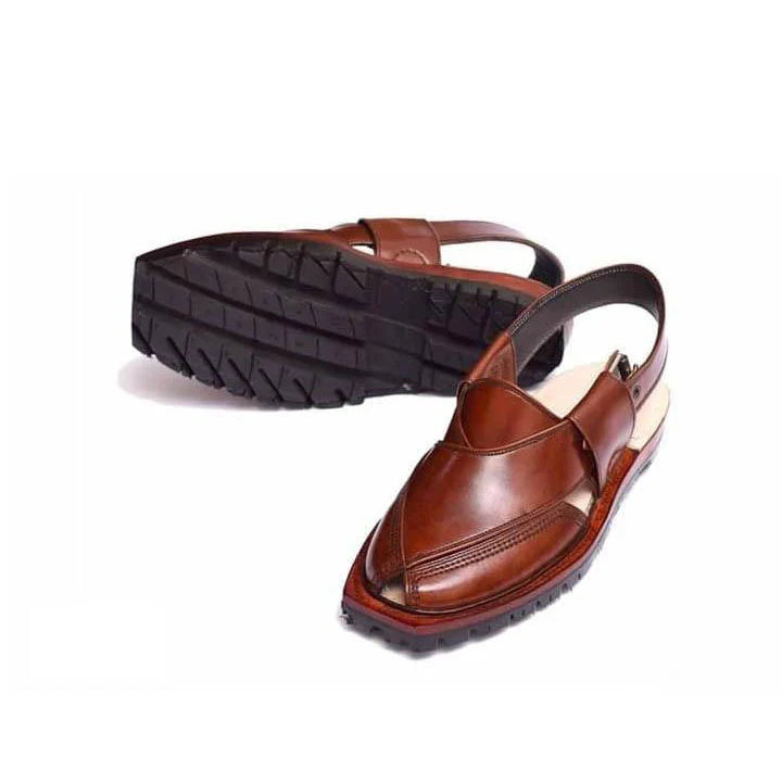 Norozi Peshawari Chappal - Handcrafted Traditional Leather Sandals