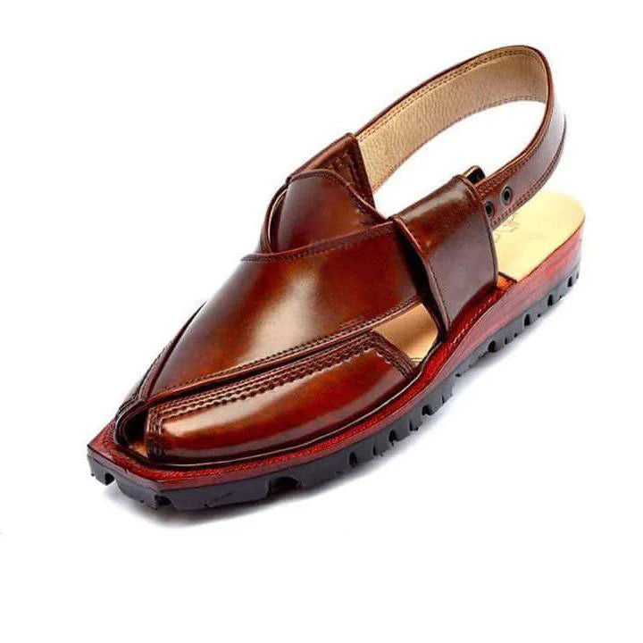 Norozi Peshawari Chappal - Handcrafted Traditional Leather Sandals